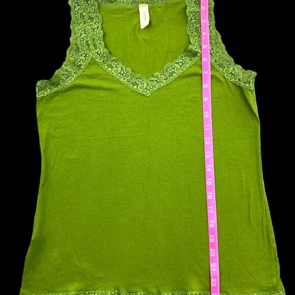 Necessitees Green Lace Tank Top - Picture 6 of 6